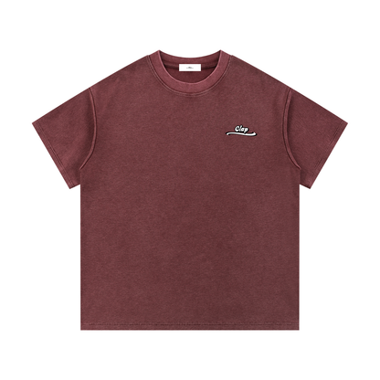 “Stay Focused If You Want To Succeed” Mineral Wash Waffle Knit T-Shirt