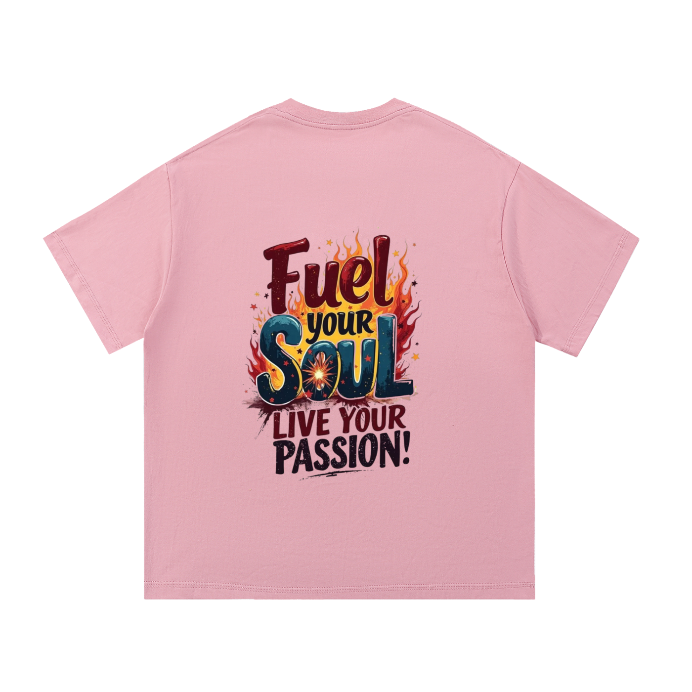 “Fuel Your Soul Live Your Passion” Essential Cotton T-Shirt