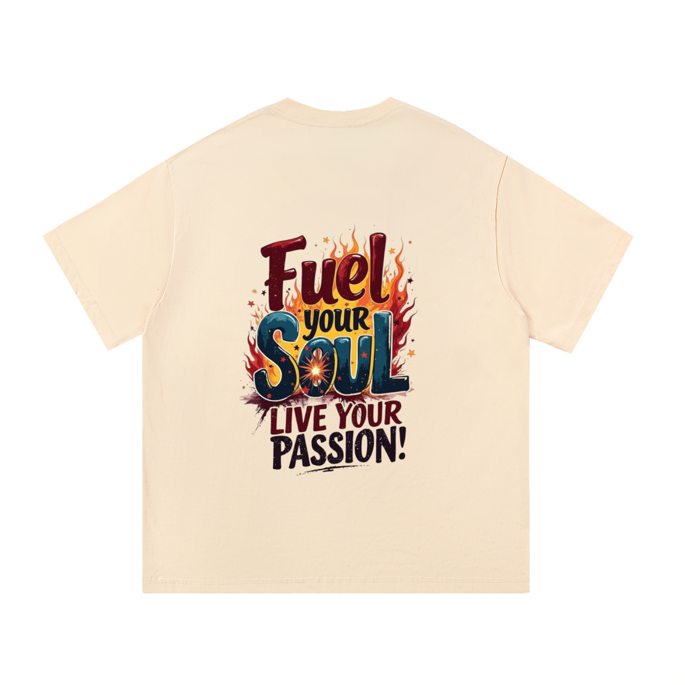 “Fuel Your Soul Live Your Passion” Essential Cotton T-Shirt