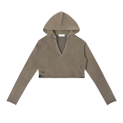 “Work Hard Dream Big” Vintage Washed Raw Edge Hoodie