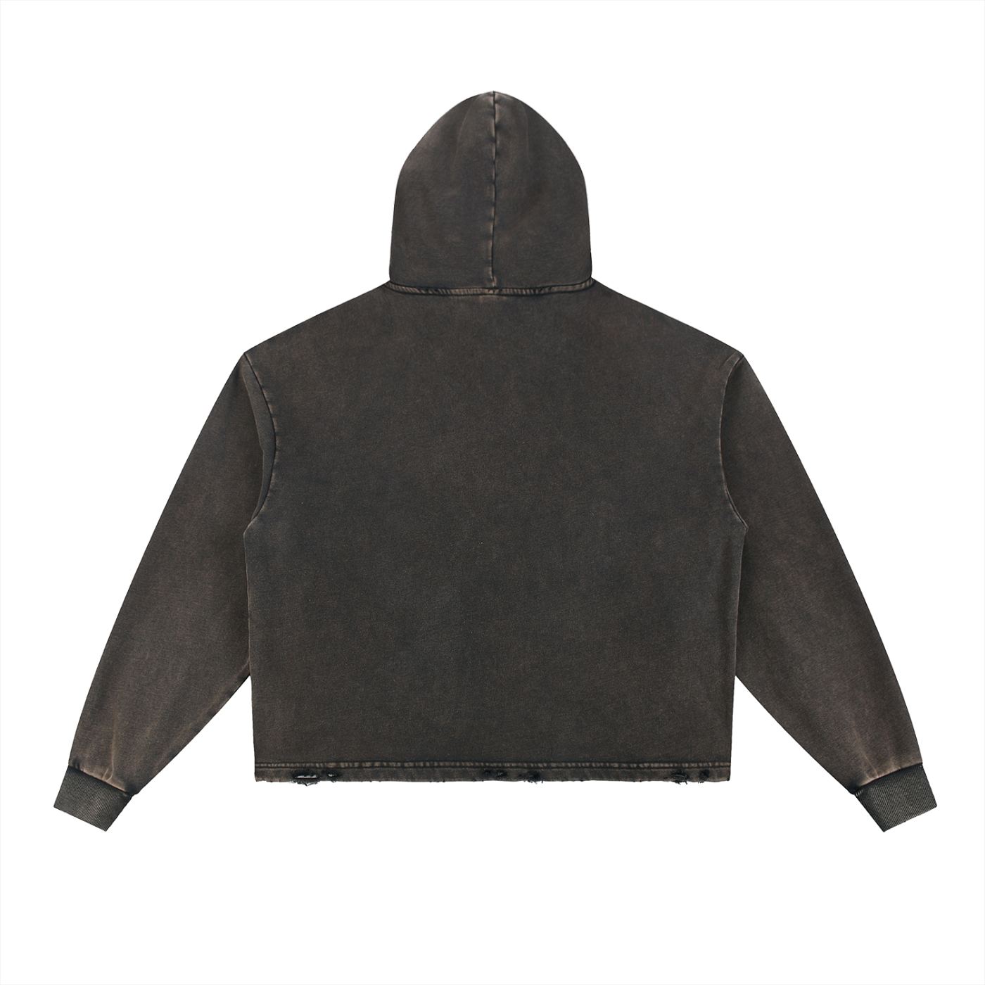 “I Love you Mom” Vintage Washed Frayed-Hem Hoodie