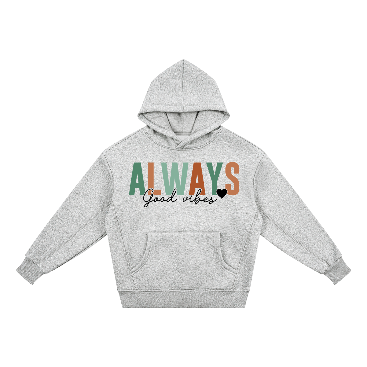 “Always Good Vibes” Essential Kids' Fleece Hoodie