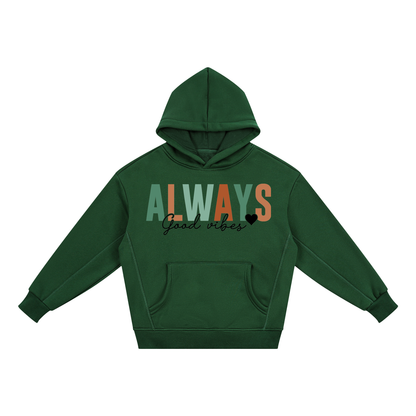“Always Good Vibes” Essential Kids' Fleece Hoodie