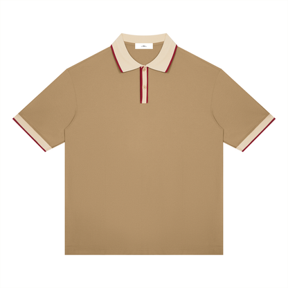 “Find Yourself And Be That” Men’s Color Block Polo Shirt
