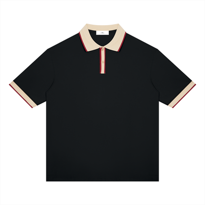 “Find Yourself And Be That” Men’s Color Block Polo Shirt