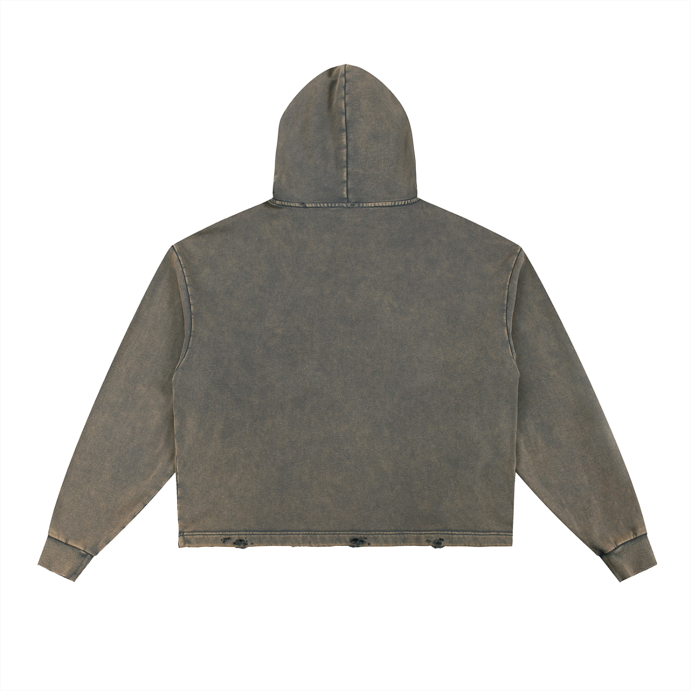 “I Love you Mom” Vintage Washed Frayed-Hem Hoodie